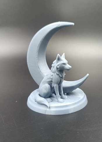 Ay Önünde Siyah Kurt Biblosu - Görsel 2