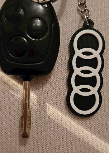 Siyah Minimalist Erkek Anahtarlık Seti - Görsel 2