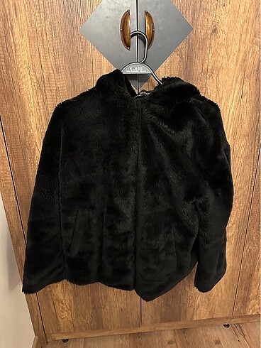 Zara kapüşonlu kürk ceket