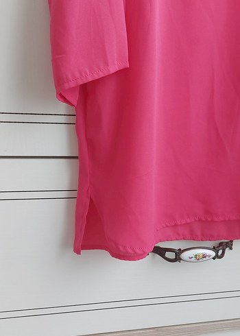 Pembe  Kadın Bluz, - Görsel 3