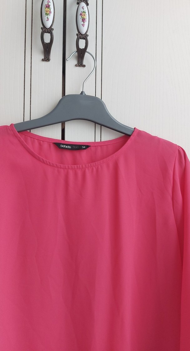 Pembe  Kadın Bluz, - Görsel 2