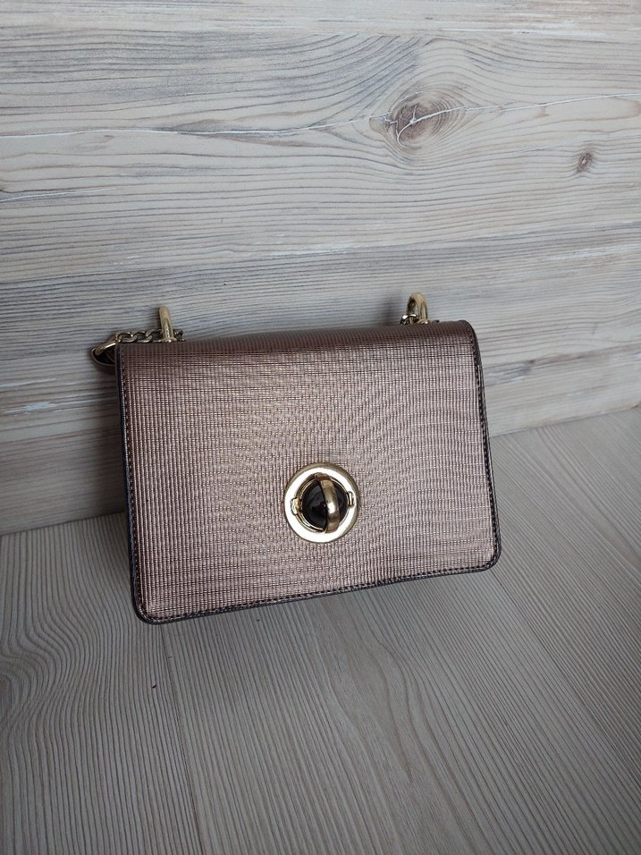 Zincir Detaylı Kahverengi Kadın Çanta - Görsel 2