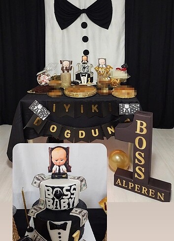 Baby Boss Patron Bebek Pasta Konsept