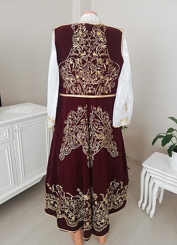 diğer Beden Arnavut Şalvarı Kadife Kaftan