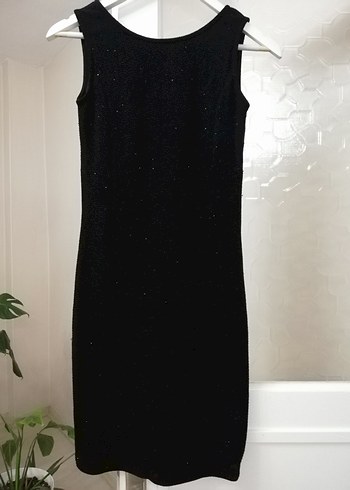 Parıltılı Simli Şık Kısa Mini Abiye Elbise - Görsel 6