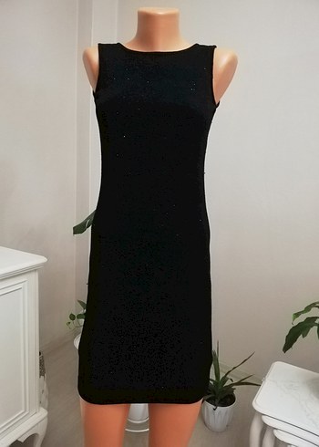 Parıltılı Simli Şık Kısa Mini Abiye Elbise - Görsel 7