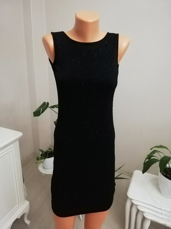 Parıltılı Simli Şık Kısa Mini Abiye Elbise - Görsel 4