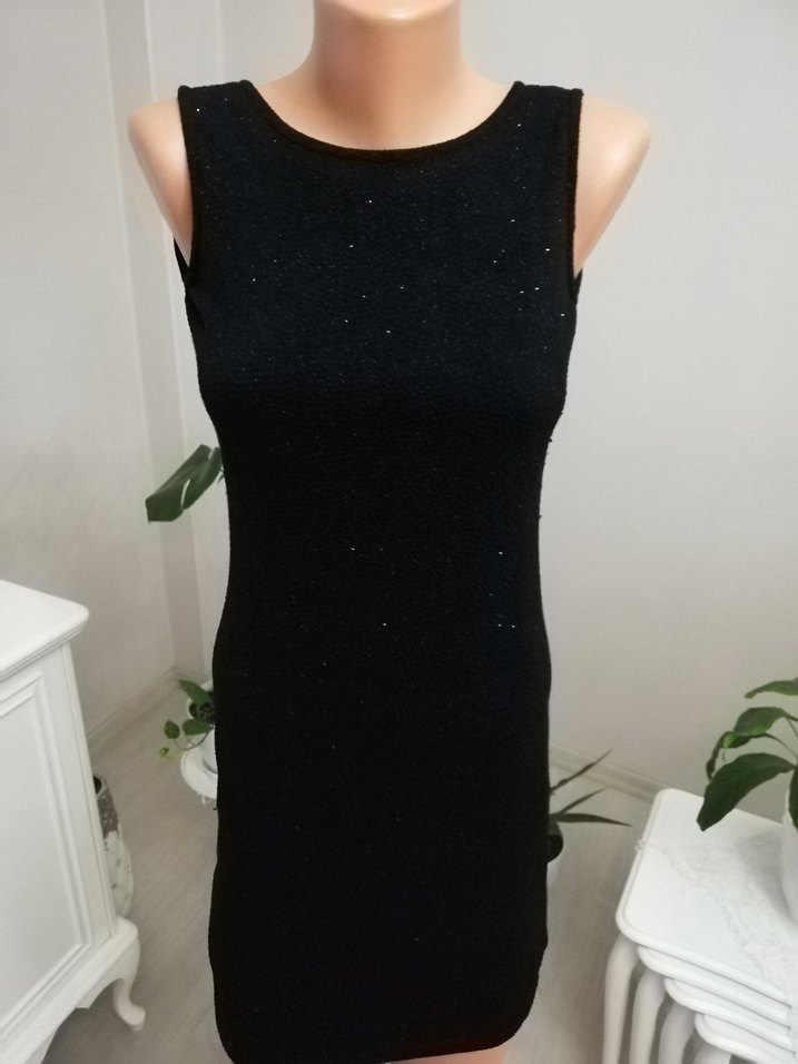 Parıltılı Simli Şık Kısa Mini Abiye Elbise - Görsel 2