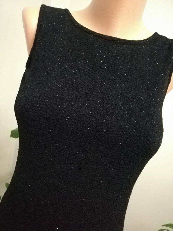 Parıltılı Simli Şık Kısa Mini Abiye Elbise - Görsel 3