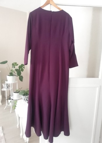 Tesettür Boncuklu Balık Abiye Elbise - Görsel 7