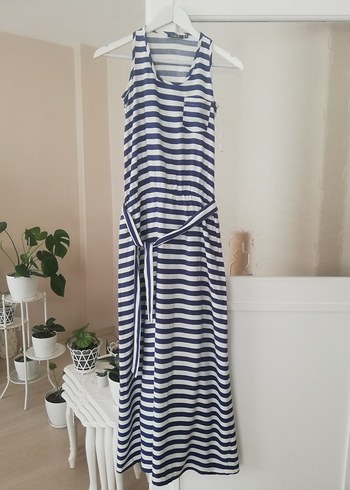 Askılı Uzun Yazlık Elbise - Görsel 5
