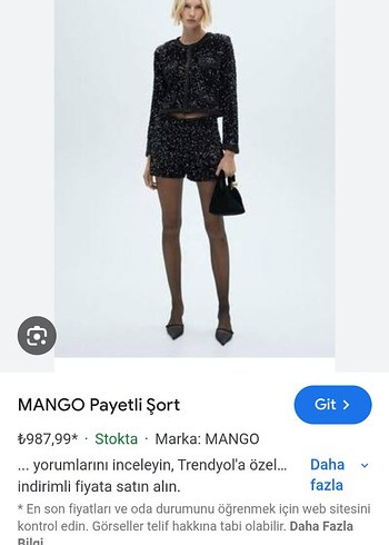 Mango Pul Payetli Siyah Mini Şort Mango