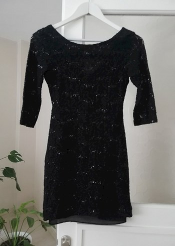 Sırt Detaylı Dantel Mini Abiye Gece Elbisesi - Görsel 6