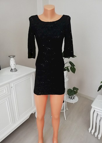 Sırt Detaylı Dantel Mini Abiye Gece Elbisesi - Görsel 8