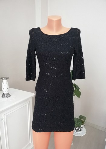 Sırt Detaylı Dantel Mini Abiye Gece Elbisesi - Görsel 7