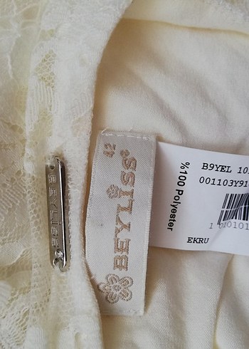 Kat kat beyaz dantel Askılı uzun elbise - Görsel 8