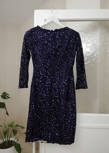 Payetli Kısa Mini Abiye Elbise - Görsel 7