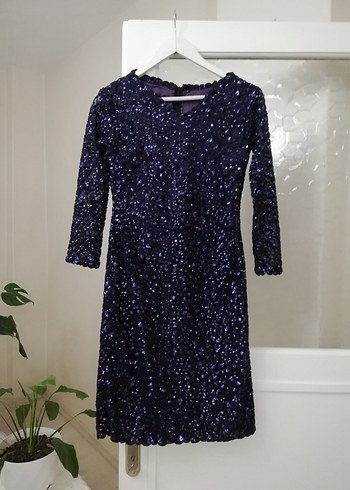 Payetli Kısa Mini Abiye Elbise - Görsel 6