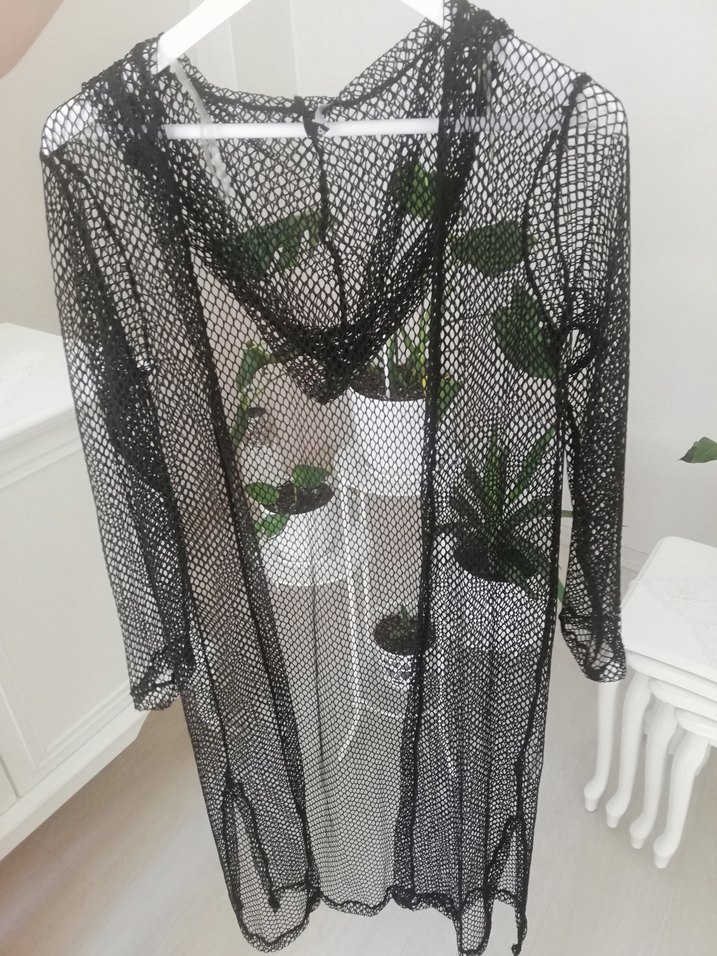 File yazlık pareo Hırka Transparan Ceket - Görsel 3