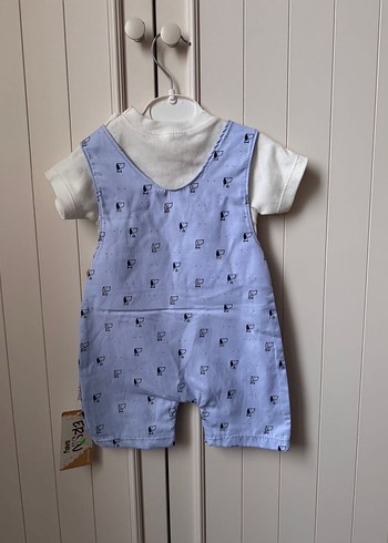 74 cm erkek bebek salopet takım - Görsel 2