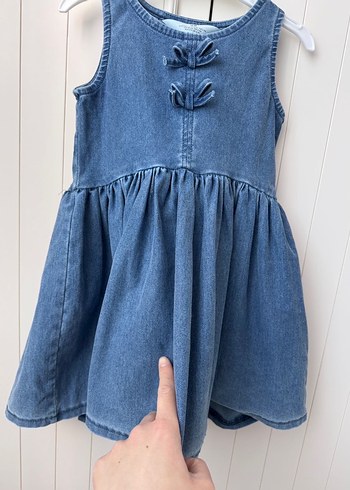 H&M kız çocuk kot elbise - Görsel 4