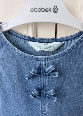 H&M kız çocuk kot elbise - Görsel 2