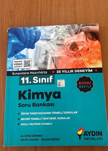 11. Sınıf Kimya Soru Bankası - Aydın Yayınları