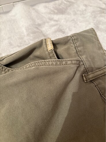 pull and bear yesil kot pantolon - Görsel 3