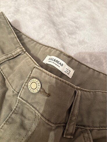 pull and bear yesil kot pantolon - Görsel 4