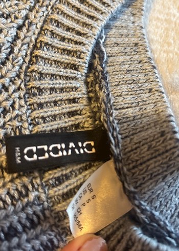 Gri Kadın Triko Kazak - Görsel 2