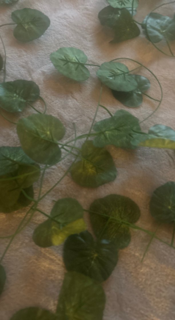 Yeşil Yapraklı Dekoratif Çelenk,Yapay sarmaşık - Görsel 2