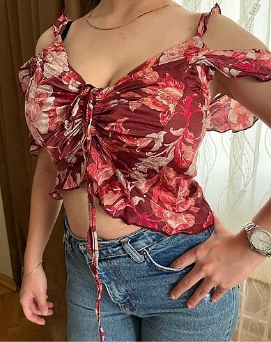 NAR ÇİÇEĞİ ARKADAN AYARLANABİLİNİR ÇOK ŞIK CROP