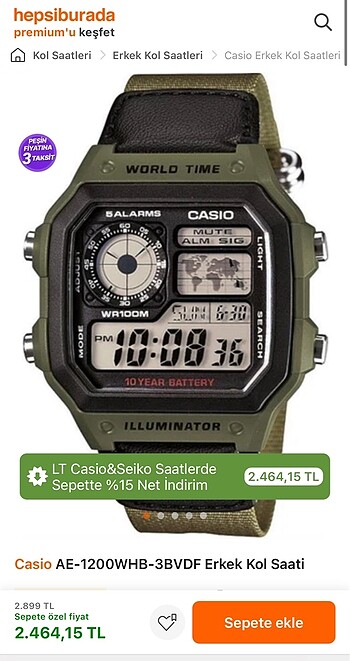 Casıo AE 1200 WHB - Görsel 15