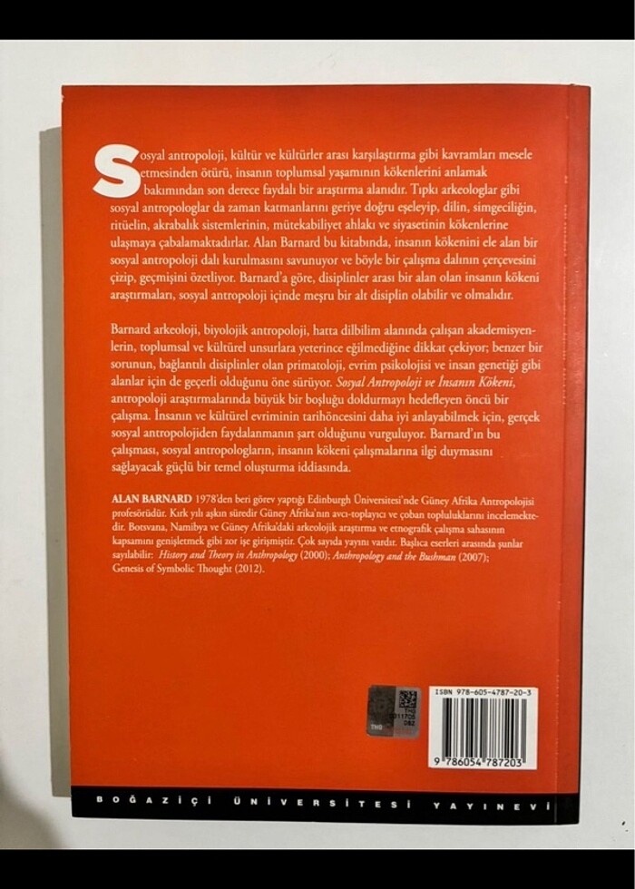 Sosyal Antropoloji ve İnsanın Kökeni / Alan Bernard - Görsel 2