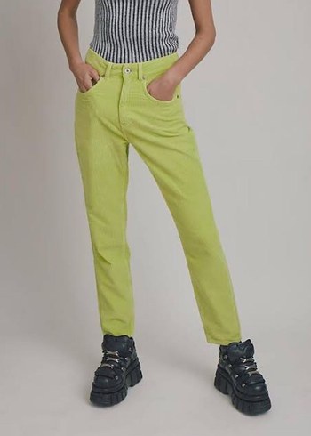Yeşil RAGGED Jean