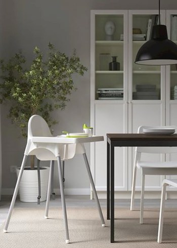 Ikea Ikea Beyaz Gri Mama Sandalyesi