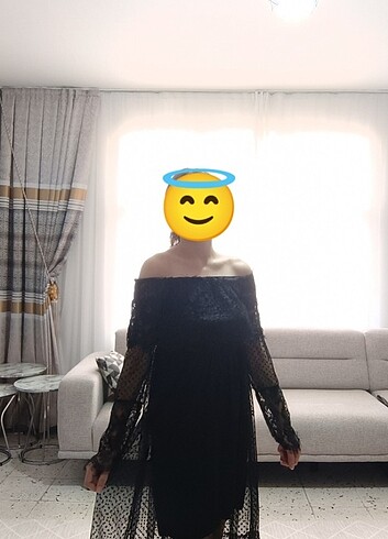 Siyah şık elbise S-M
