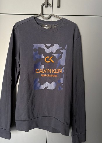 Calvin Klein Performance Lacivert Kamufraj Sweatshirt