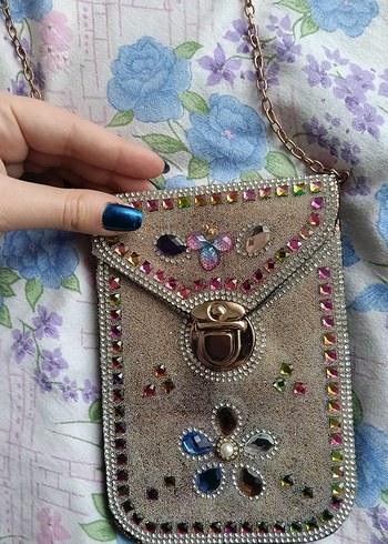 Boncuk İşlemeli Bohem Kadın Çanta - Görsel 2