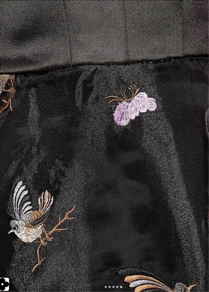 Siyah abiye balo düğün yeni elbise işlemeli - Görsel 5