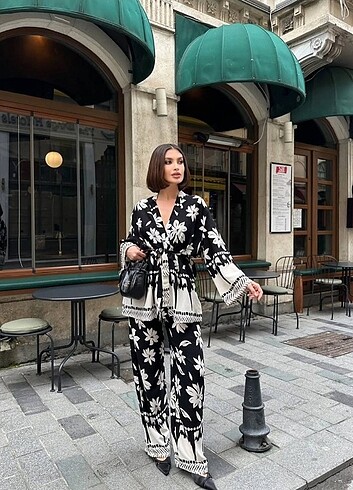Viskon kimono takım
