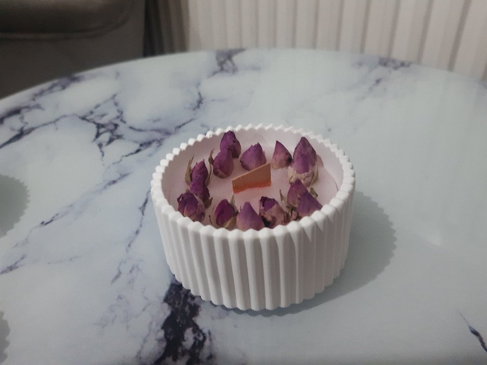 Renkli Sukulent Tasarımlı Mum Seti - Görsel 3