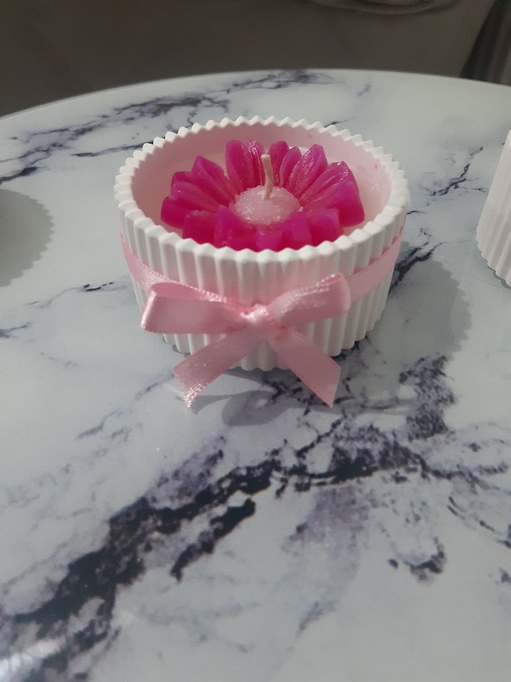 Renkli Sukulent Tasarımlı Mum Seti - Görsel 5