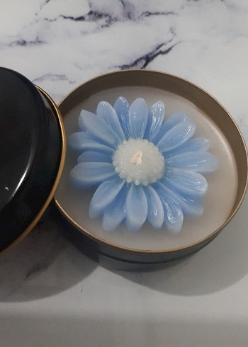 Pembe Gül Şeklinde Mum - Görsel 4