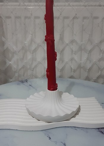 Beyaz Deniz Temalı Mumluk - Görsel 5