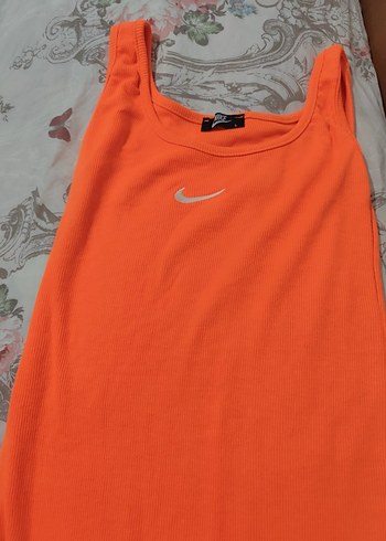 Turuncu Spor Midi Elbise - Görsel 2