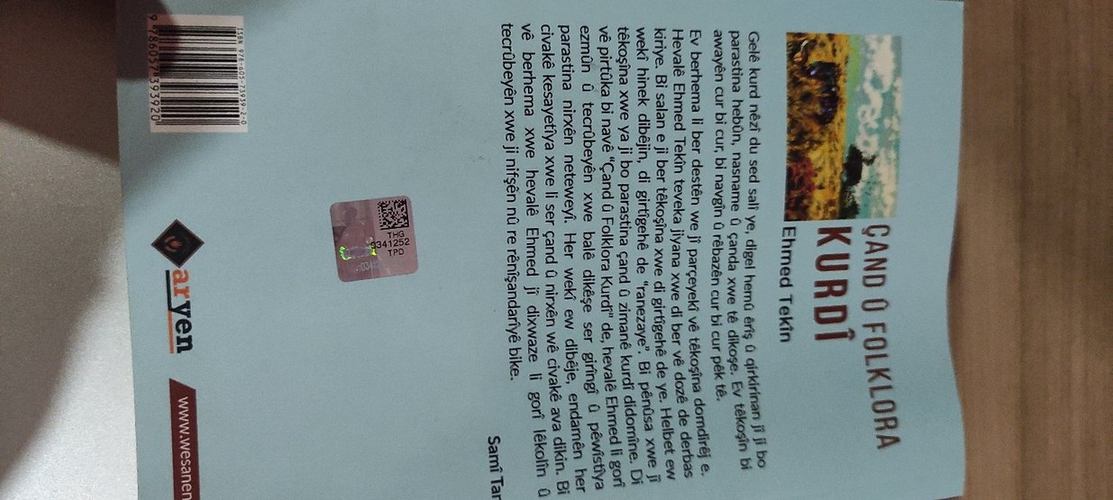 Çand û Folklora Kurdî - Ehmed Tekîn vintage - Görsel 2