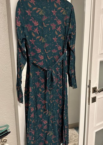 Çiçek Desenli Bohem Uzun Kollu Elbise - Görsel 3