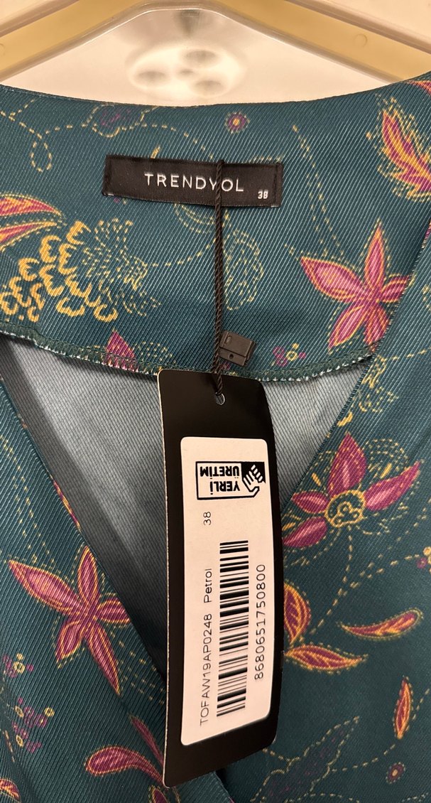 Çiçek Desenli Bohem Uzun Kollu Elbise - Görsel 2