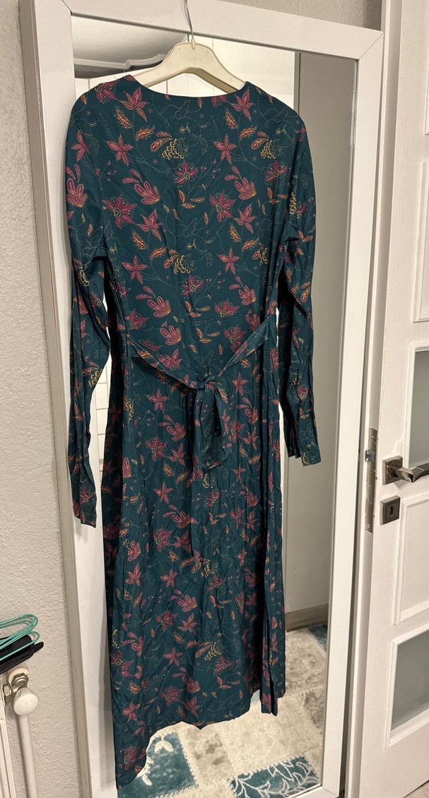 Çiçek Desenli Bohem Uzun Kollu Elbise - Görsel 3